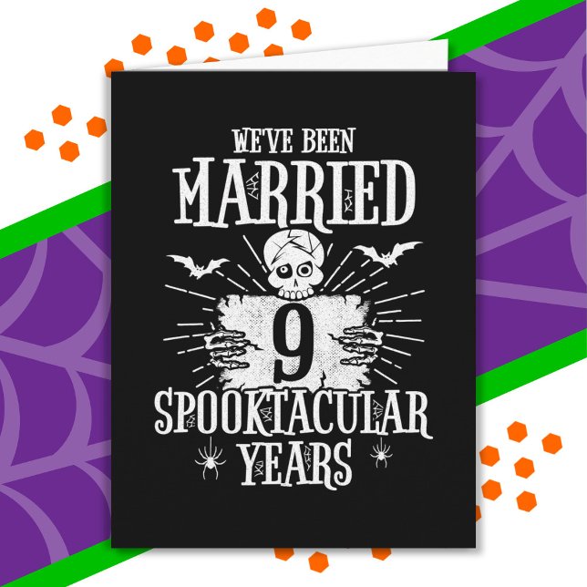 Halloween Spooktacular 9th Wedding Anniversary Card (Creator Uploaded)