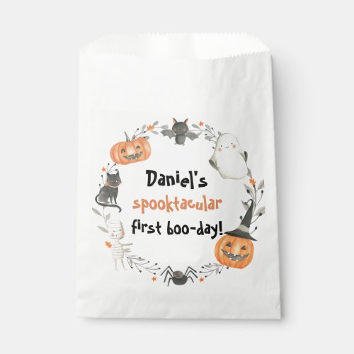 Halloween Spooktacular Birthday Decor Favor Bag
