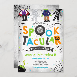 Halloween Spooktacular Birthday Invitation