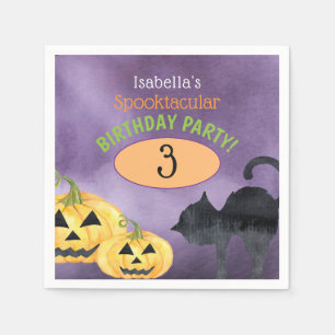 Halloween Spooktacular Birthday Party Napkins
