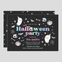 Halloween Spooktacular Party Cute Pastel Ghost Invitation