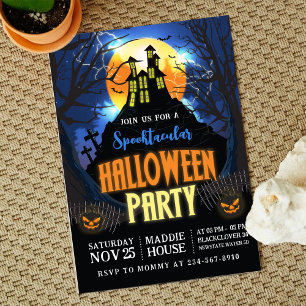 Halloween Spooktacular Party Editable Invitation
