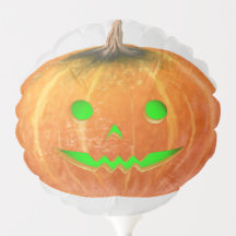 Halloween Spooktacular Pumpkin Smile Green Light