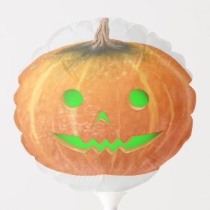 Halloween Spooktacular Pumpkin Smile Green Light Balloon