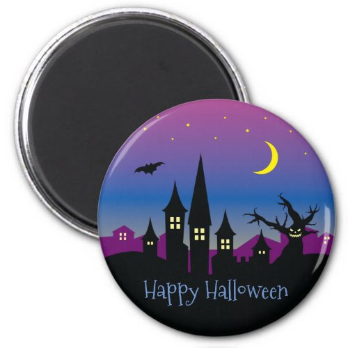 Halloween Spooktacular Scary Creepy Haunted House Magnet