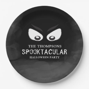Halloween Spooktacular Scary Spooky Ghost Eyes Paper Plates