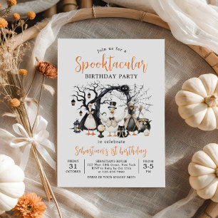 Halloween Spooktacular Silly Goose 1st Birthday Invitation