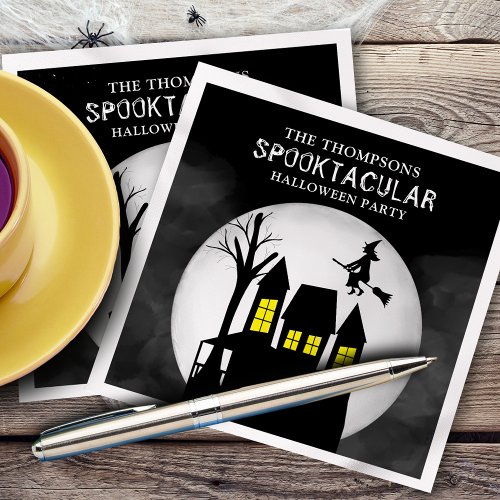 Halloween Spooktacular Spooky Haunted House Witch Napkins