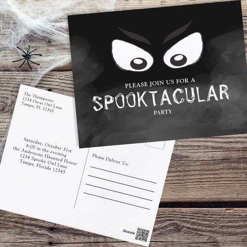 Halloween Spooktacular Spooky Scary Whimsical Fun Postcard