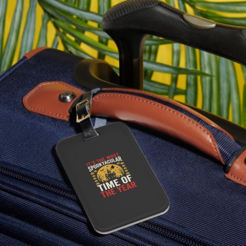Halloween Spooktacular Time of the Year Retro Desi Luggage Tag