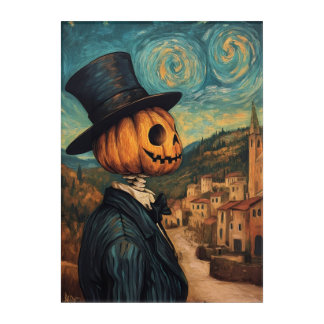 Halloween Spooky Art Cute Ghost with Pumpkin