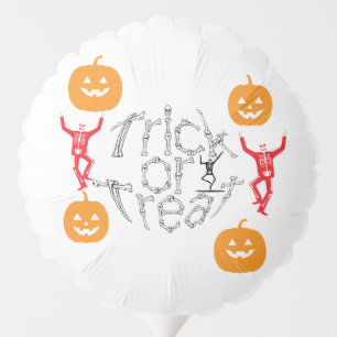 Halloween Spooky Bone Text Trick Or Treat Balloon