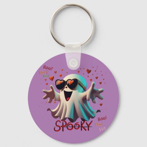 Halloween Spooky Boo Keychain