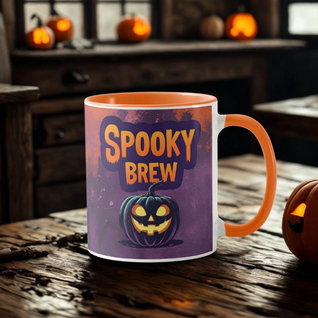Halloween Spooky Brew Dark Souls Mug (Grab yours now for a frightfully delightful sip! Just add your name!)