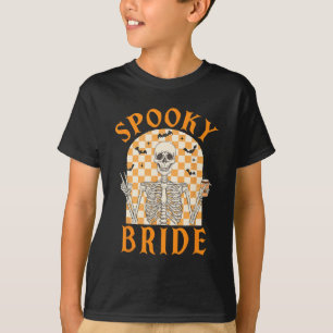 Halloween Spooky Bride Bridesmaid Skeleton  T-Shirt