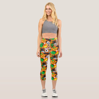 Halloween Spooky Candies Party    Capri Leggings