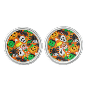 Halloween Spooky Candies Party Cufflinks