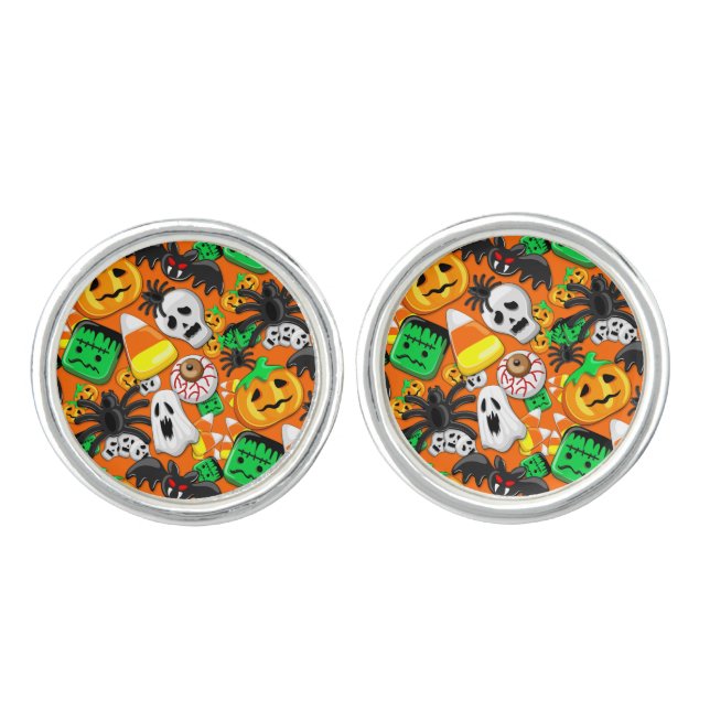 Halloween Spooky Candies Party    Cufflinks (Front)