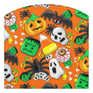 Halloween Spooky Candies Party Door Sign