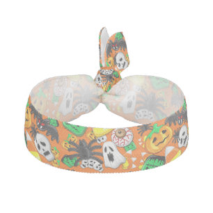 Halloween Spooky Candies Party Elastic Hair Tie