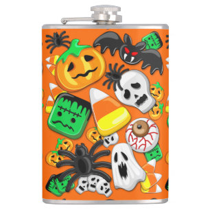 Halloween Spooky Candies Party Flask