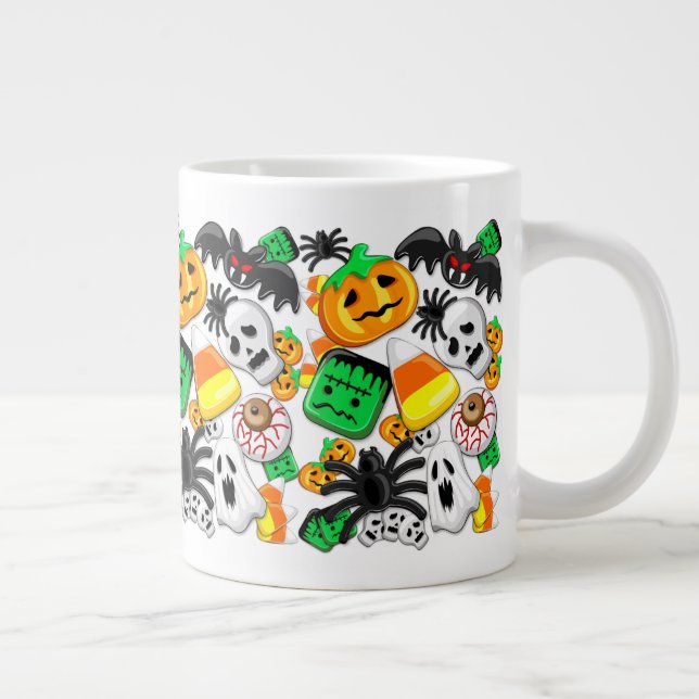 Halloween Spooky Candies Party     Giant Coffee Mug (Right)