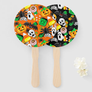 Halloween Spooky Candies Party     Hand Fan