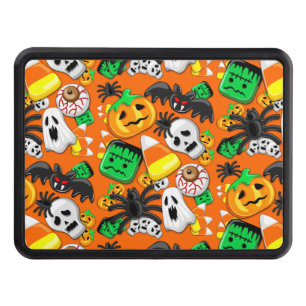 Halloween Spooky Candies Party Hitch Cover