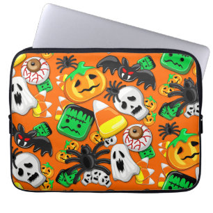Halloween Spooky Candies Party Laptop Sleeve