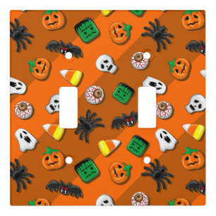 Halloween Spooky Candies Party Light Switch Cover