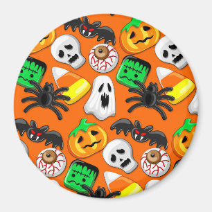Halloween Spooky Candies Party Magnet