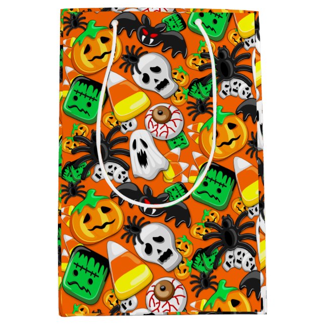 Halloween Spooky Candies Party    Medium Gift Bag (Front)