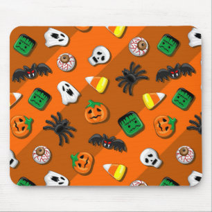Halloween Spooky Candies Party Mouse Pad