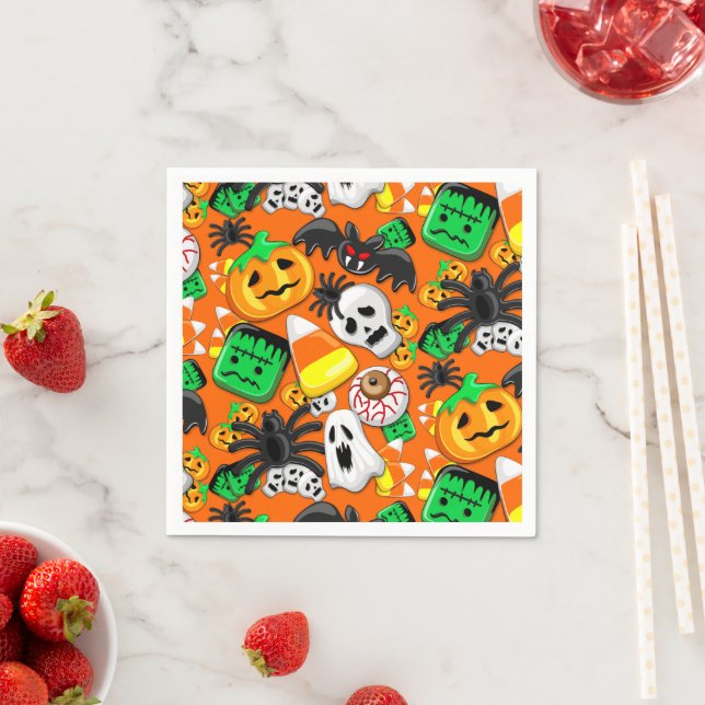 Halloween Spooky Candies Party    Napkins (Insitu)