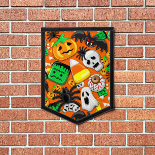 Halloween Spooky Candies Party Pennant