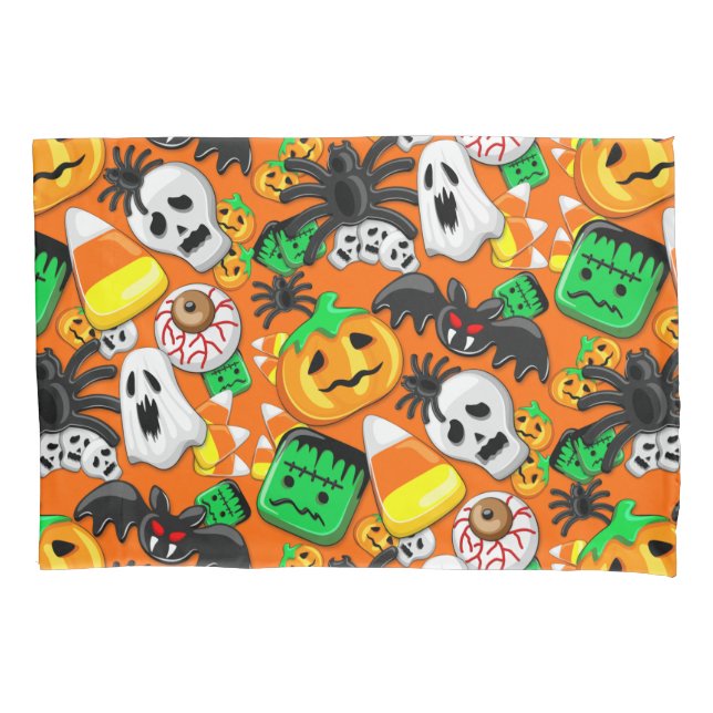 Halloween Spooky Candies Party    Pillow Case (Front)