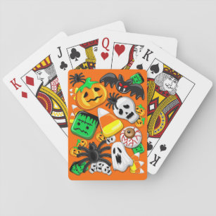 Halloween Spooky Candies Party    Playing Cards