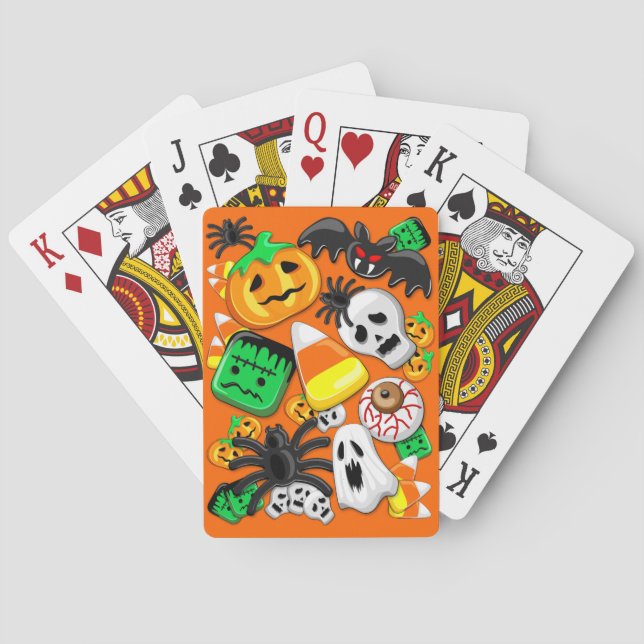 Halloween Spooky Candies Party    Poker Cards (Back)
