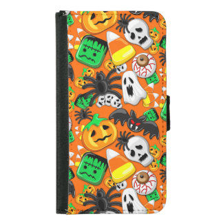 Halloween Spooky Candies Party Samsung Galaxy S5 Wallet Case