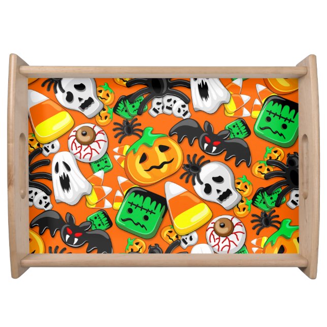 Halloween Spooky Candies Party    Serving Tray (Front)