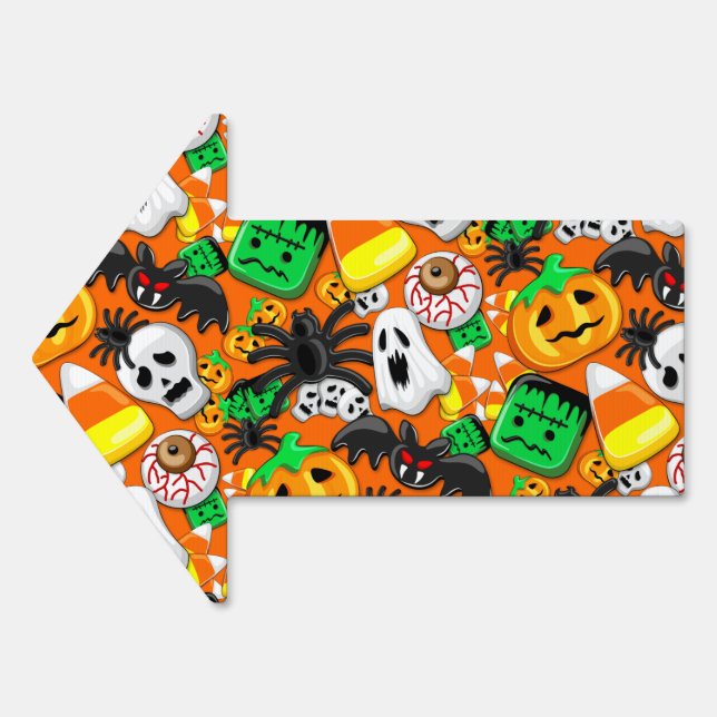 Halloween Spooky Candies Party    Sign (Front)