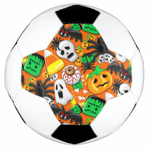 Halloween Spooky Candies Party Soccer Ball