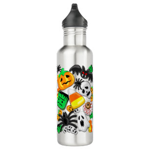 Halloween Spooky Candies Party     Stainless Steel Water Bottle