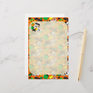 Halloween Spooky Candies Party Stationery