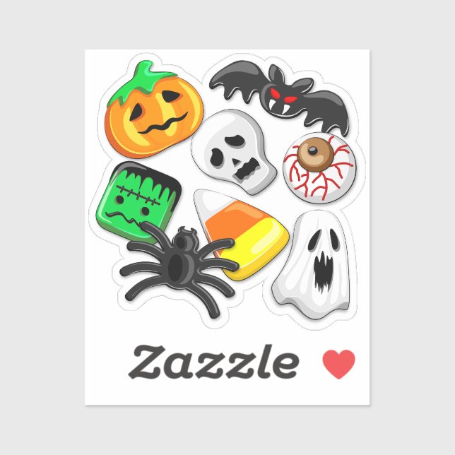 Halloween Spooky Candies Party    Sticker (Sheet)