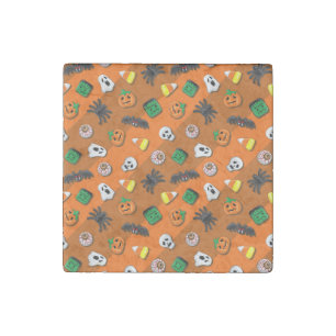 Halloween Spooky Candies Party Stone Magnet