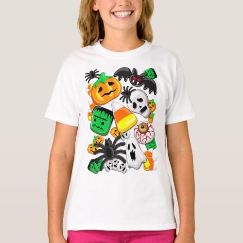 Halloween Spooky Candies Party    T_Shirt