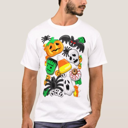 Halloween Spooky Candies Party    T_Shirt