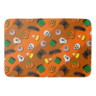 Halloween Spooky Candies Party Table Lamp Bath Mat