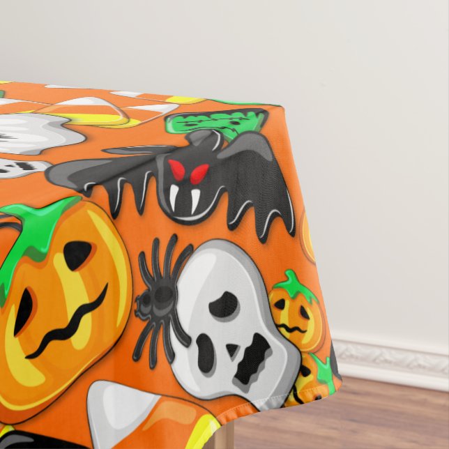 Halloween Spooky Candies Party    Tablecloth (In Situ)
